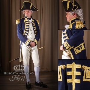 Uniform hire, Napoleonic Wars, royal navy, battle of trafalgar, admiral collingwood, 1806, has victory, full uniform for hire