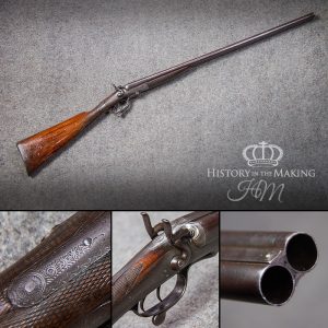 deactivated shot gun, double barrelled,