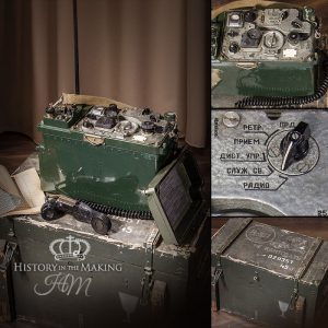 Russian Radio transmitter/receiver- complete in case