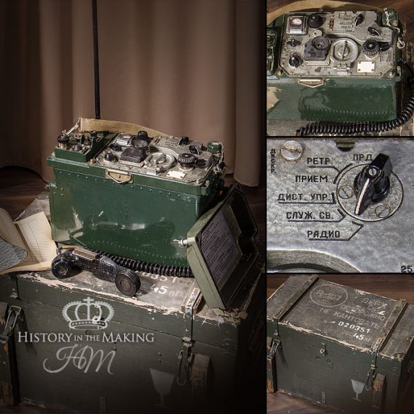 Russian Radio transmitter/receiver- complete in case