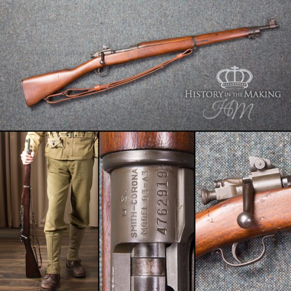 American 1903A3 Smith Corona Springfield Bolt Action Rifle - 30.06cal - Live Firing