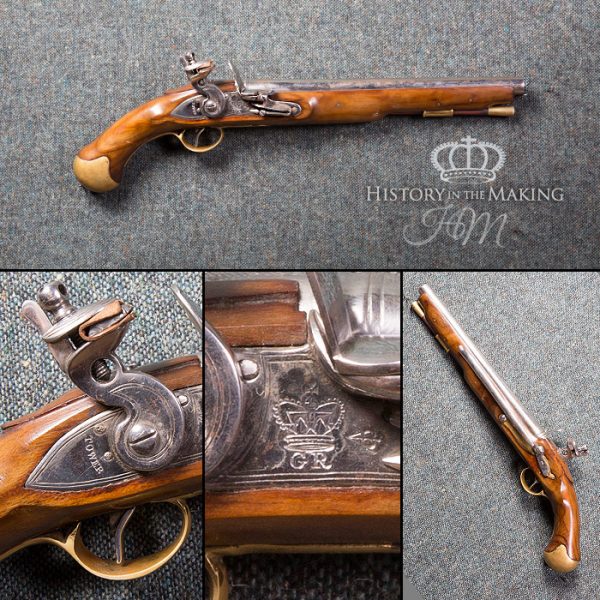 English 1756 Long Sea Service Flintlock Pistol - Live Firing