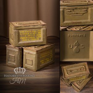American WW2 .50 cal Machine Gun Ammunition Tin