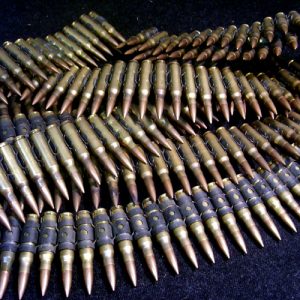 Nato 7.62 cal Machine Gun Ammunition belt - Inert