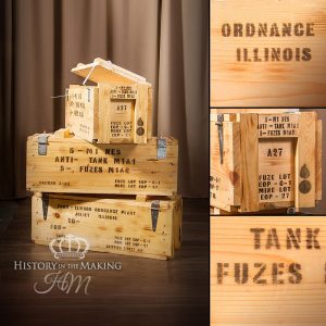 American WW2 Anti-Tank Mines Fuze Crates - Empty