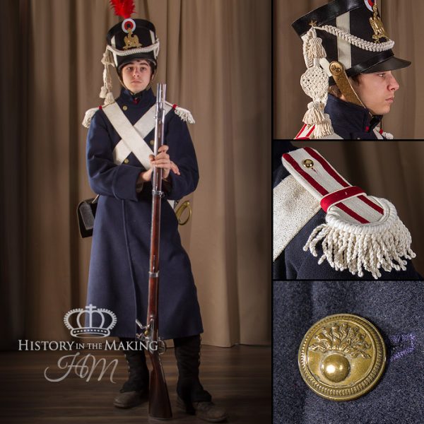 French Imperial Guard-Young Guard Fusalier-Campaign Dress-1815.