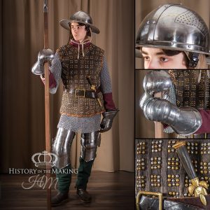 Medieval Man-at-arms- Studded Brigadine-1415