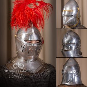 Medieval Visored Helmets - Steel