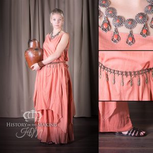 Roman Woman's Costume. 2 piece, terracotta