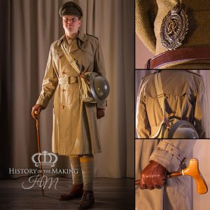 Officer in trench coat (1914-1918)