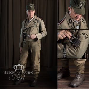 German SS Armoured Vehicle Crew-NCO (Scharfuhrer)-Denim Uniform (1943-1945)