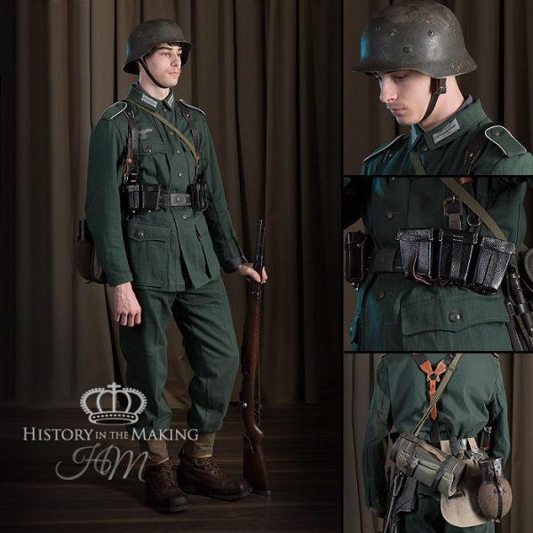 German Infantry-Reed Green Denim Uniform (1943-1945)
