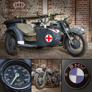 German BMW R75 Motorcycle with Side Car ( replica) - Ambulance