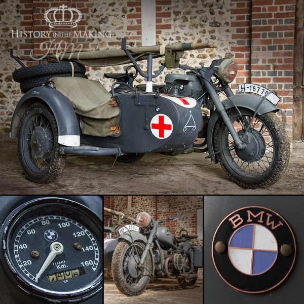 German BMW R75 Motorcycle with Side Car ( replica) - Ambulance