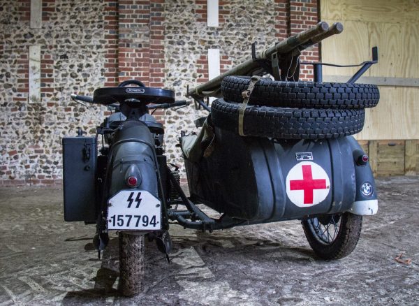German BMW R75 Motorcycle with Side Car ( replica) - Ambulance - Image 5