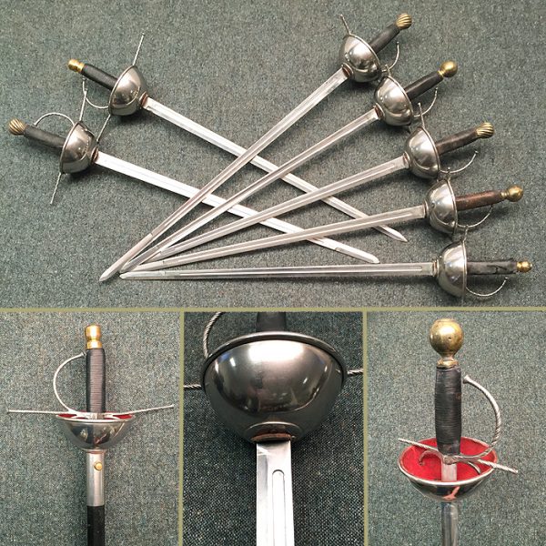1670 Spanish Bilbo Cup Hilt Rapier Sword- Fight Ready