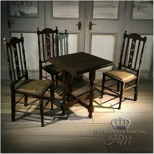 18th Century Tavern Table and Chairs Set