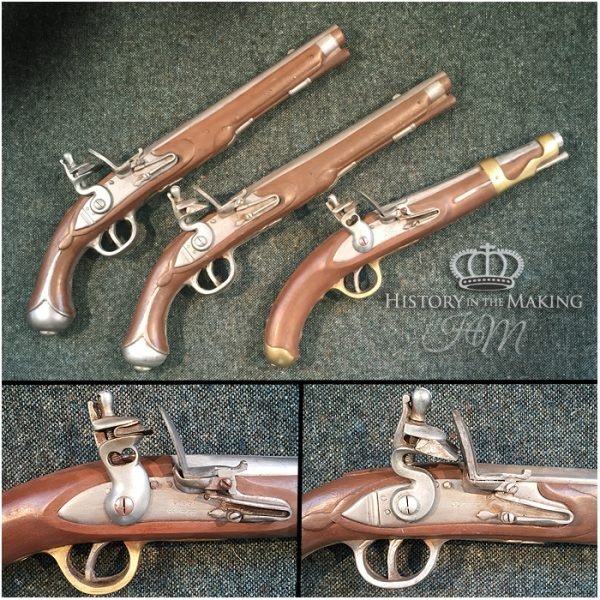 Rubber and Plastic-Stunt Safe Flintlock Pistols