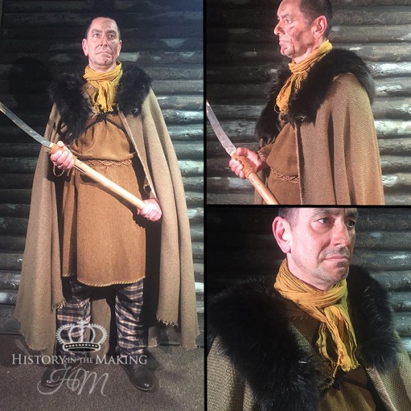 Celtic Elder, Long Axe, fur collar cloak.