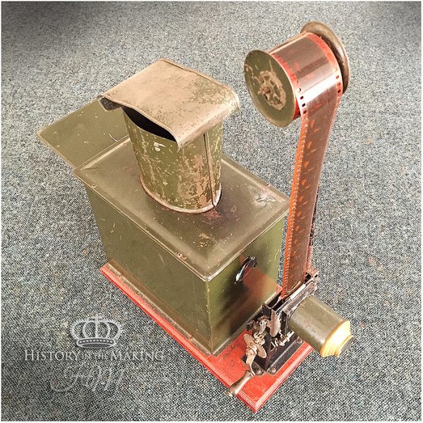 1916-Magic Lantern- 35mm slide and film roll. Antique