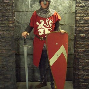 English Early Medieval Foot Soldier-Red Livery