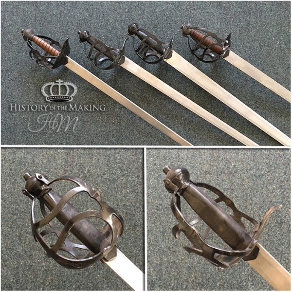 1650 English Mortuary Swords- Fight ready