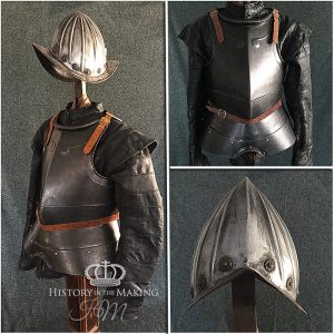 European 16th Century Cuirass and Morion Helmet