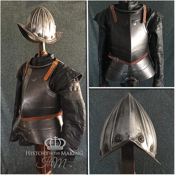 European 16th Century Cuirass and Morion Helmet
