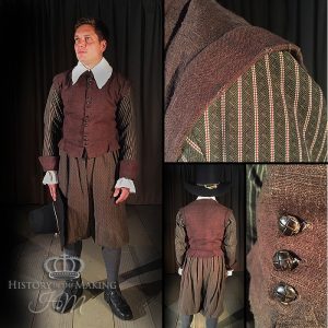 17th Century Gentleman's day clothes- Brown colour set