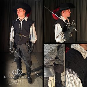 17th Century Gentleman's day clothes-Grey colour set