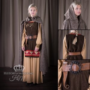 Viking Woman's costume- Brown Colours