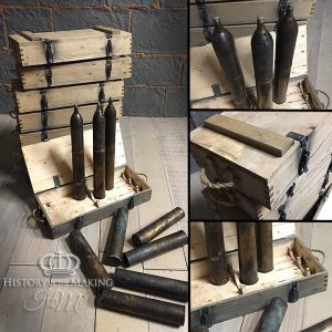 WW2 German 290(r) Cannon- shell cases and ammunition boxes