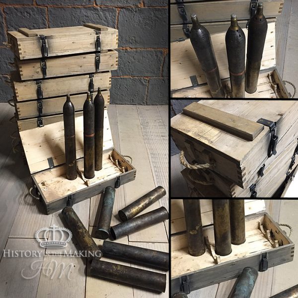 WW2 German 290(r) Cannon- shell cases and ammunition boxes