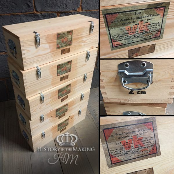 WW2 German 2cm Flack Ammunition Crates- reproduction