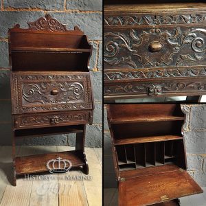 Back Forest Carved Wooden Bureau