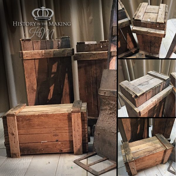 Sturdy Wooden Crates. Large-natural colour