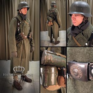 1940-German Infantry-Winter Greatcoat-Converted Swedish Uniform