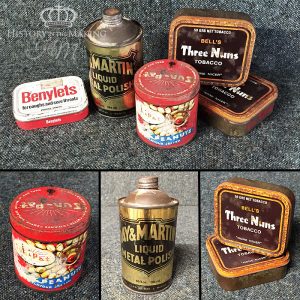 Old storage tins- 1960