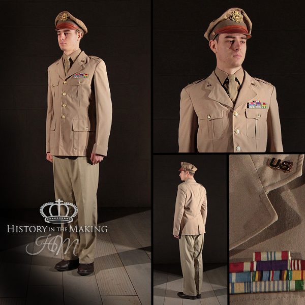 American Officers Summer Uniform- Chino- Crusher Cap