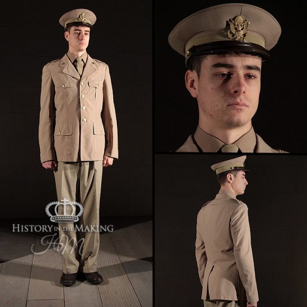 American Summer Uniform- Officer-Tan Visor Cap