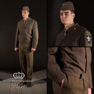 American Class A Uniform- 'Ike" Jacket- 2nd Infantry Division- 1944
