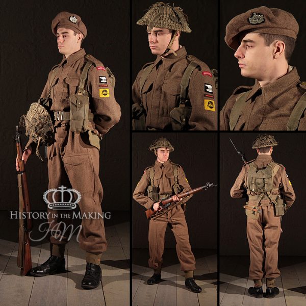 British Serge Battle Dress- 1937 Pattern- Gloucestershire regiment- Normandy 1944