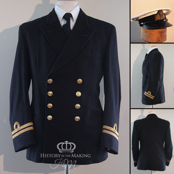 British Royal Navy Lieutenant- Blue Service dress uniform- 1945- present.