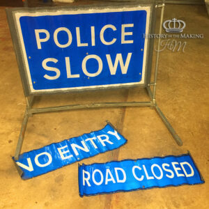 Police Road Control Sign- Portable