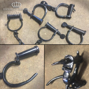 Georgian or Victorian Screw Lock Cuffs- Black finish