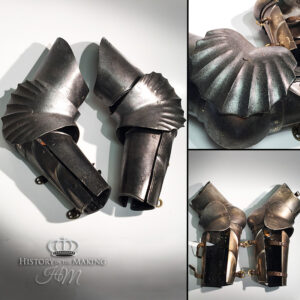 Medieval Arm Armour- Gothic Style- Steel finish- Polyurethane