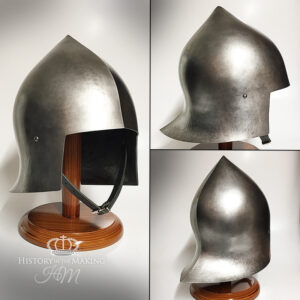 15C Coventry Sallet- Dark Steel finish- polyurethane construction-01