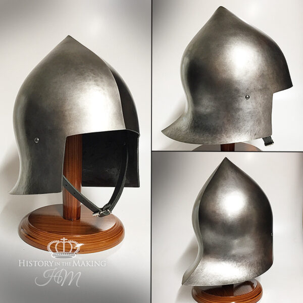 15C Coventry Sallet- Dark Steel finish- polyurethane construction-01