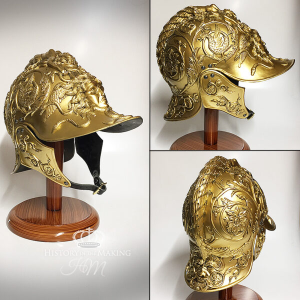 16C-Negroli Parade helmet- Gold Finish- Polyurethane construction-01
