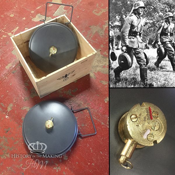 German Tellermine - Type 35- Anti Tank Mine- Inert metal full size reproduction
